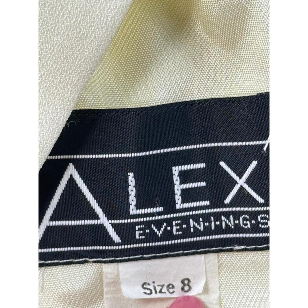 Alex Evenings Ivory Sleeveless Sheath Dress Knee Length Size 8 - Picture 8 of 8